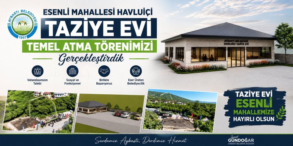 ESENLİ MAHALLESİ HAVLUİÇİ TAZİYE EVİ TEMEL ATMA TÖRENİMİZİ GERÇEKLEŞTİRDİK