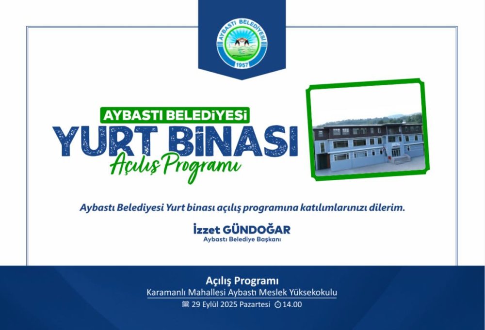 MESLEK YÜKSEKOKULUMUZA KAZANDIRDIĞIMIZ KIZ ÖĞRENCİ YURDUMUZUN AÇILIŞINA TÜM HEMŞEHRİLERİMİZ DAVETLİDİR